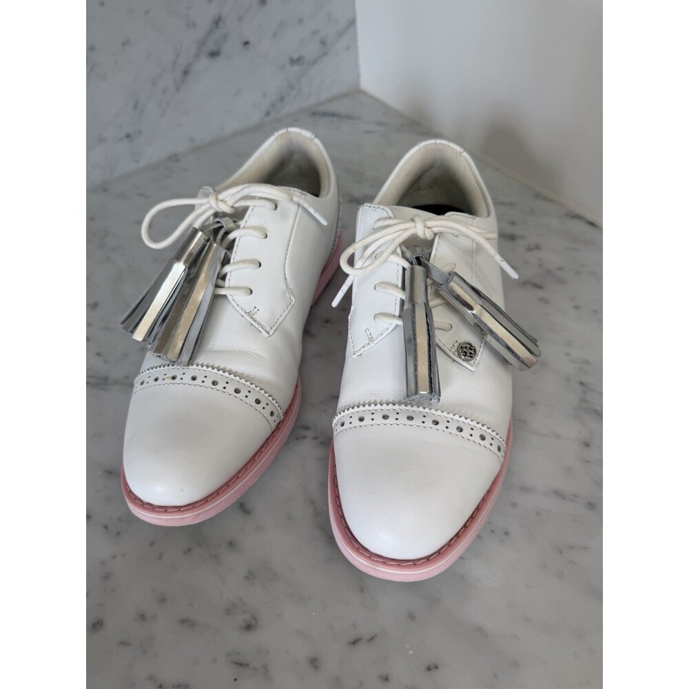 G/Fore Gallivanter Golf Shoes Women’s Size 7.  G4LF22EF04 Color Snow / pink